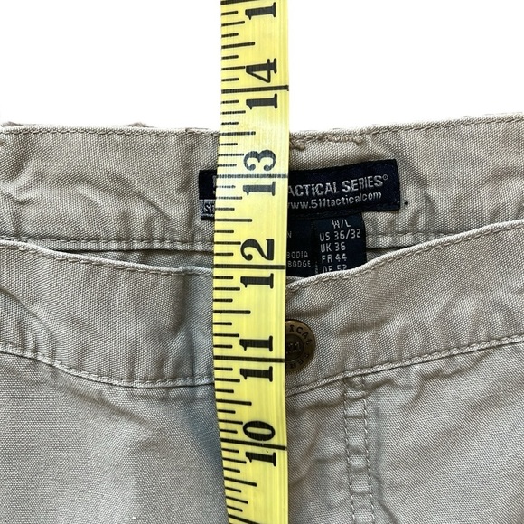 5.11 Tactical Regular Fit Cargo Pants Khaki Reinforced Utility Work #74251 34x30 - Picture 6 of 16